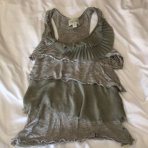 Anthropologie Deletta ruffled tank